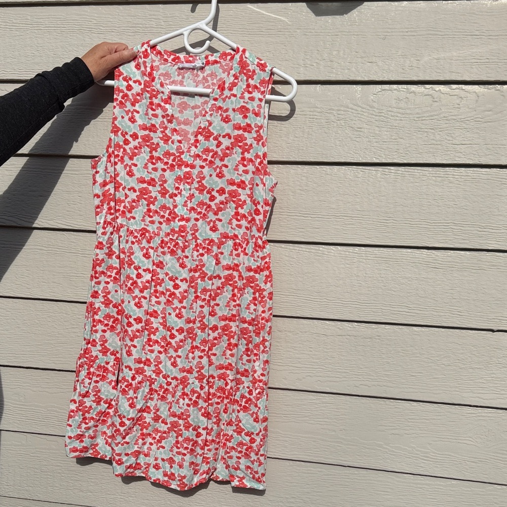 Carve Designs Pink and light blue Floral Mini Dress